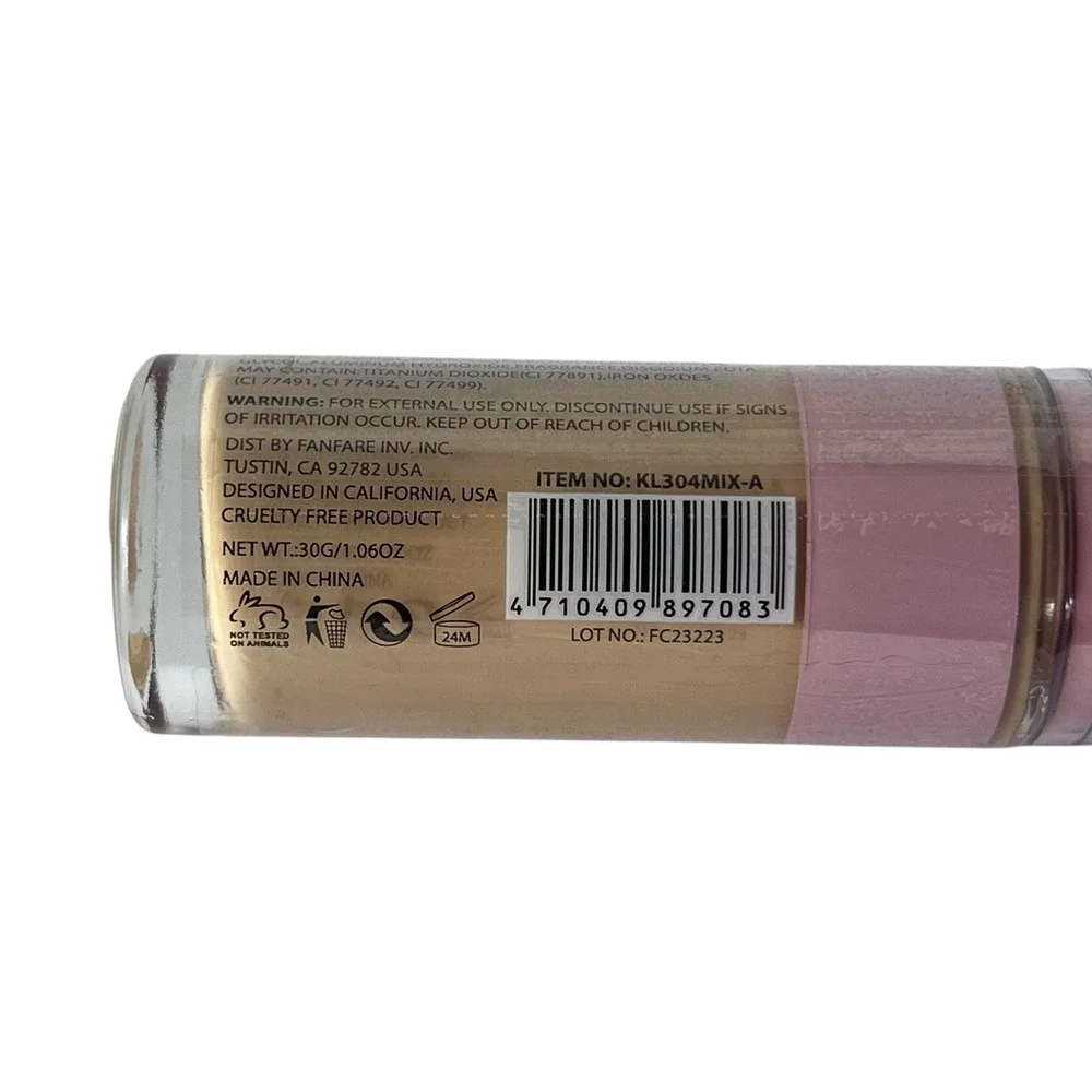 Amuse Faultless Full Coverage Foundation KL304A-4 Cruelty Free 1.06 oz